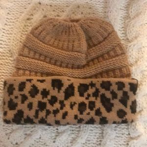 Leopard beanie